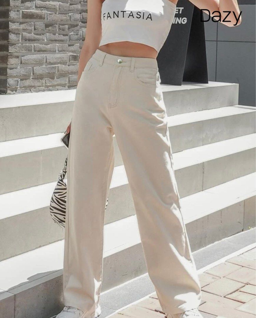Shein white jeans sale