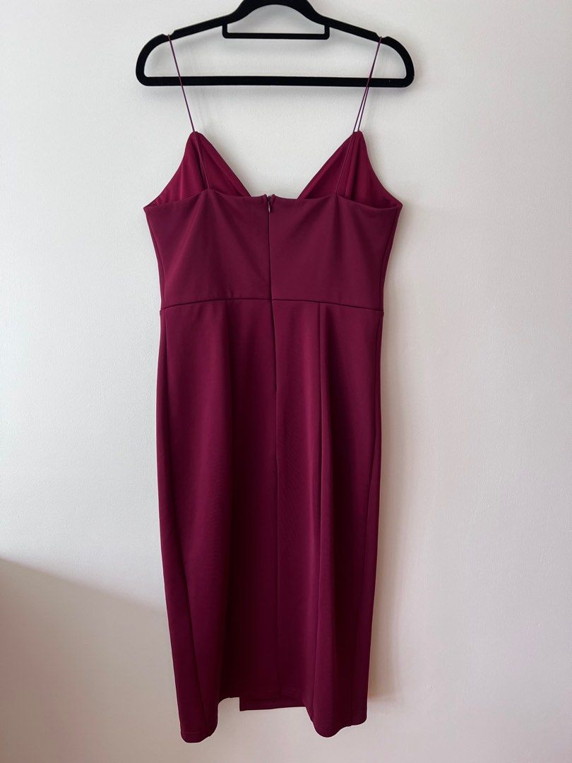 Showpo sales maroon dress