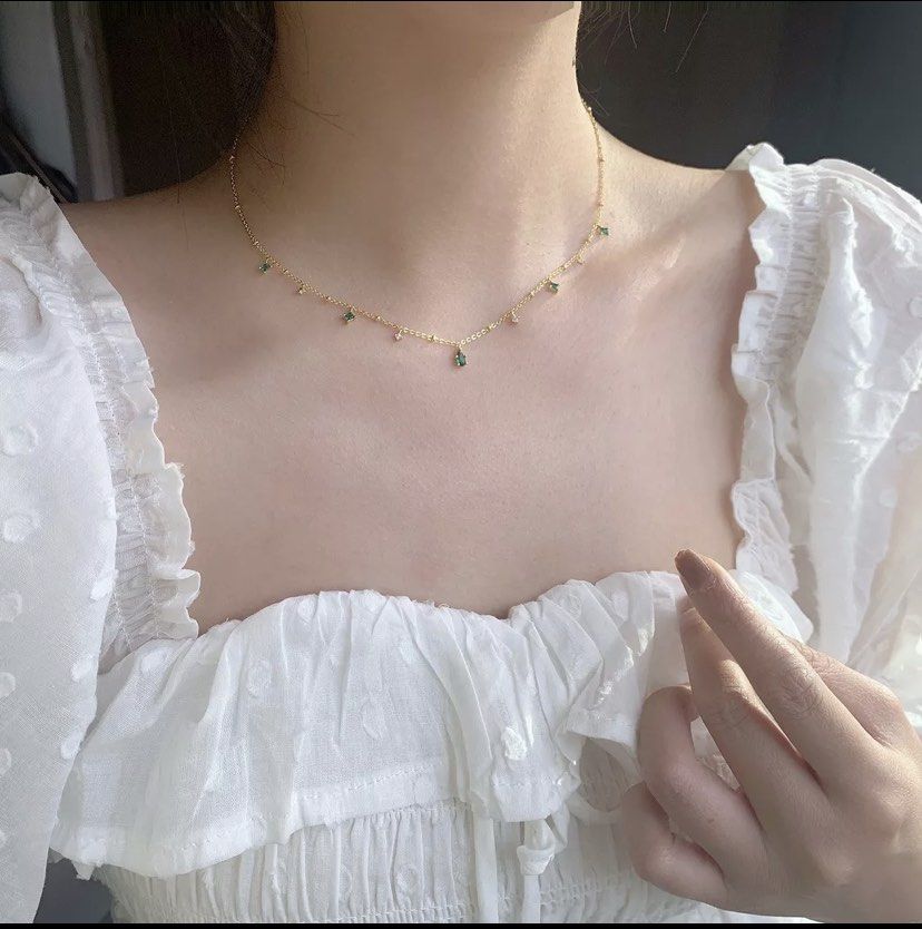 Simple Clavicle Chain Exquisite Fashion Jewelry Zircon Necklace