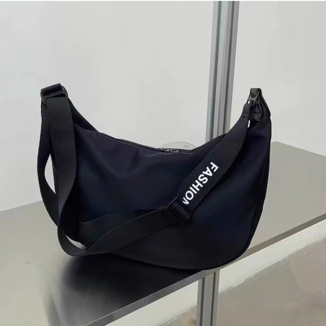 Sling Bag Gym Bag unisex black, Men's Fashion, Bags, Sling Bags on