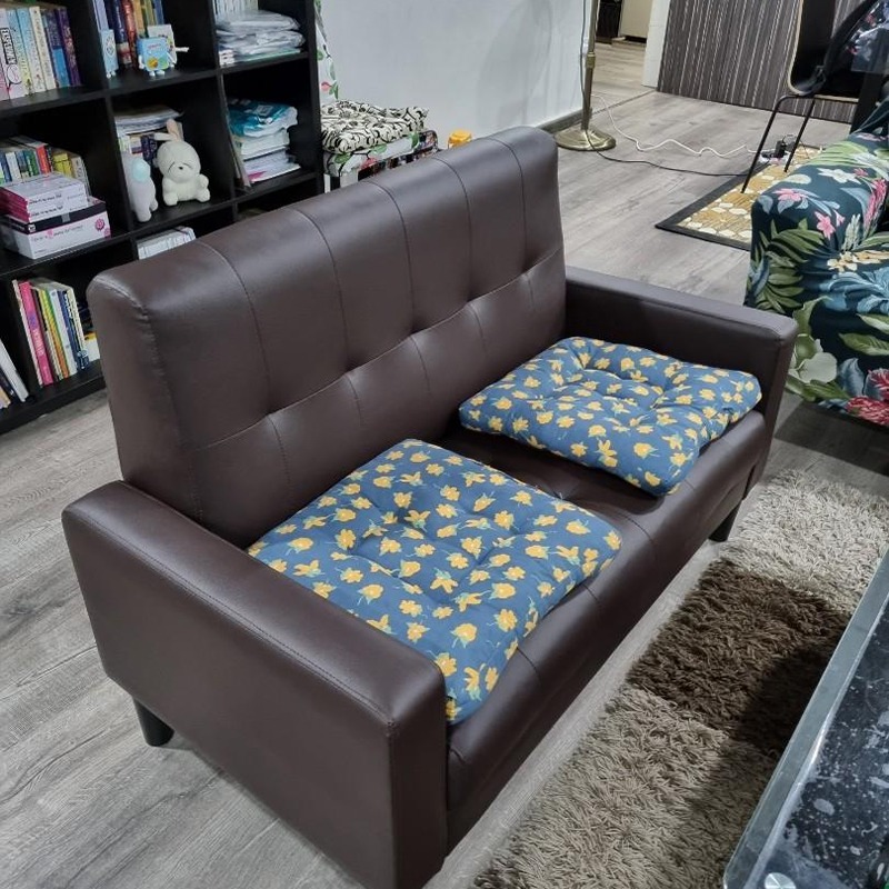 Sofa PVC Leather Sofa 120cm/170cm New Sofa Free Delivery, Furniture