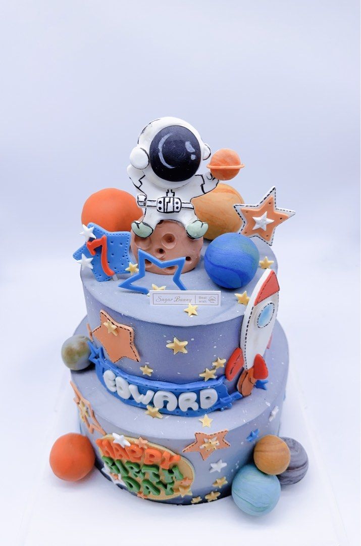 18Pcs Astronaut Cake Decoration Including 5pcs Tunisia | Ubuy