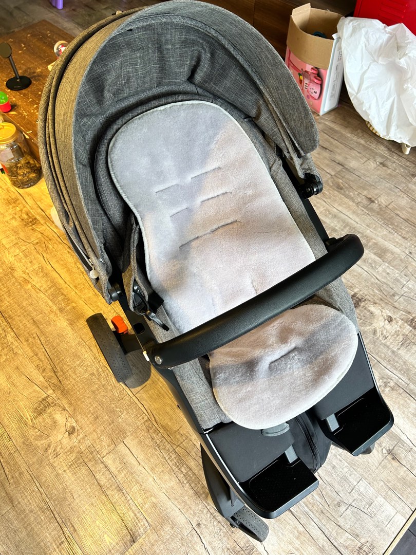 Stokke Xplory v6 stroller with extra accessories, Babies & Kids, Going