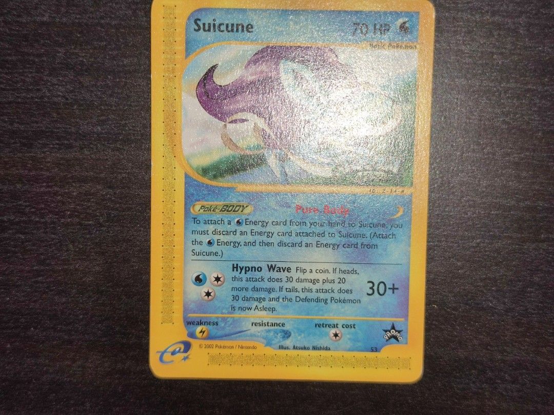 pokemon 4ever suicune card Amazon.com: Pokemon – Suicune 037/189 – Darkness Ablaze – Holo Rare –  Single Card : Toys & Games