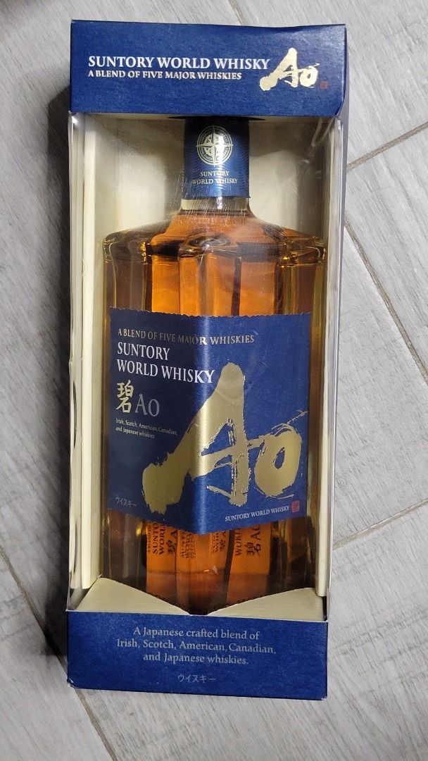 Suntory World Whisky 碧Ao 日本威士忌, 嘢食& 嘢飲, 酒精飲料- Carousell