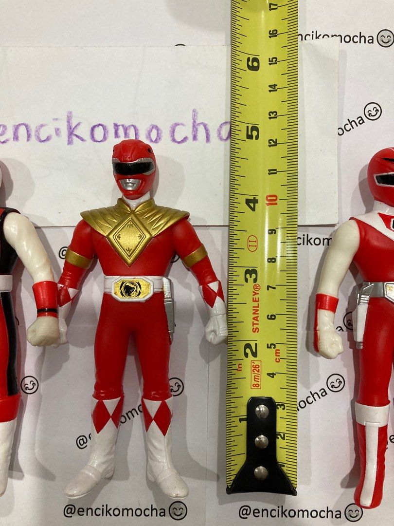 Super Sentai Power Rangers MMPR Sofubi Flashman Maskman Red Ranger ...