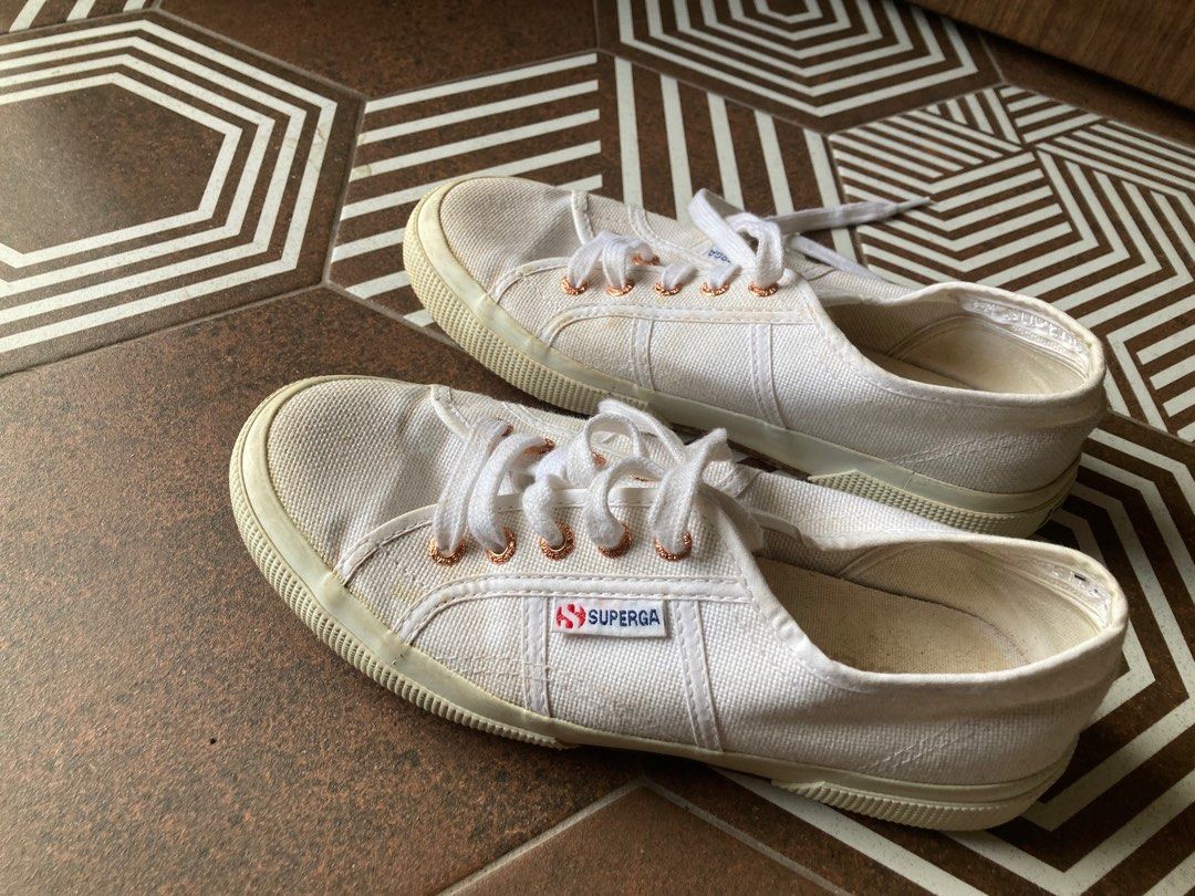 White rose gold superga hotsell