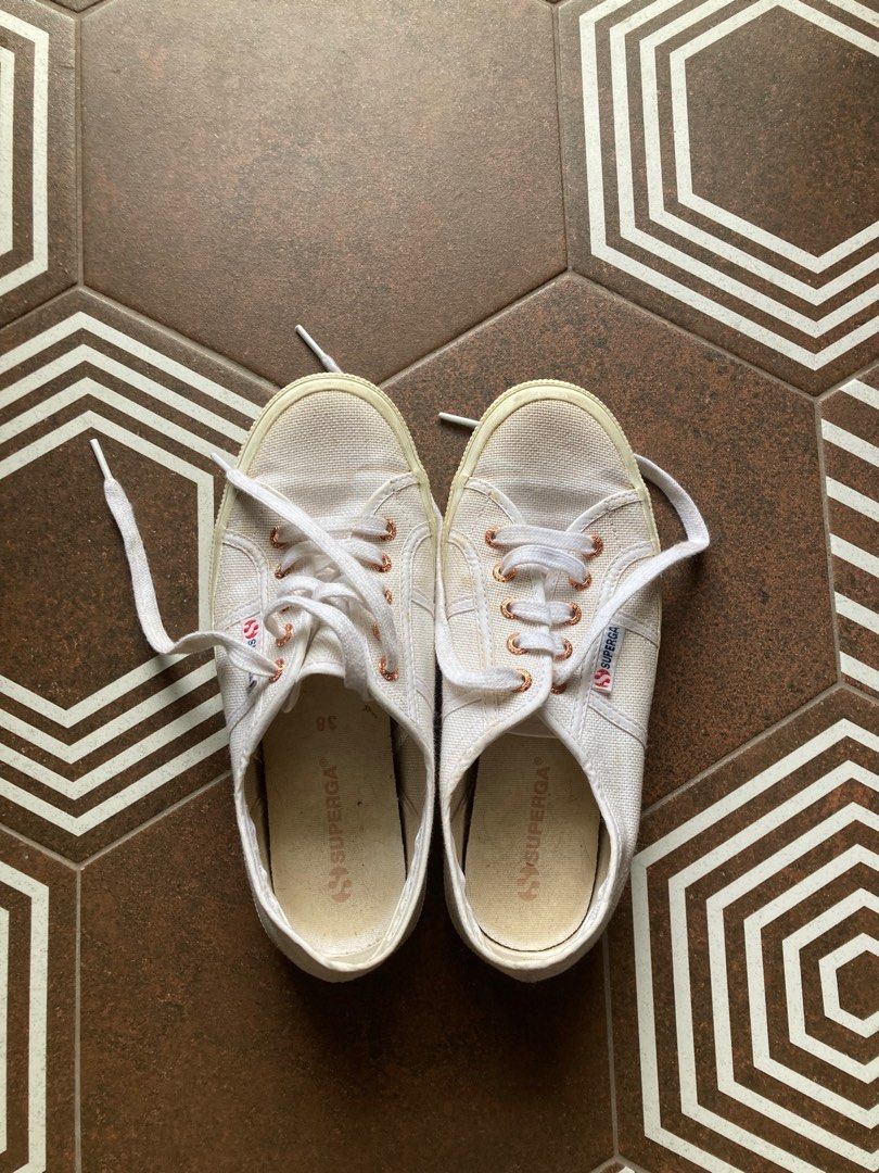 Superga white rose clearance