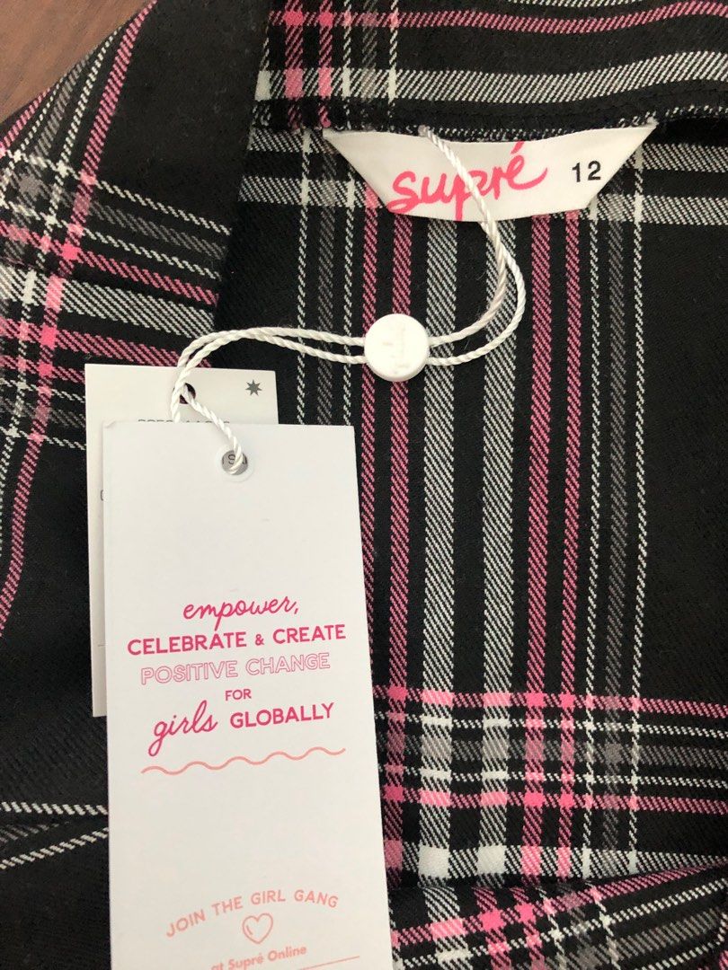 Checkered skirt supre hotsell