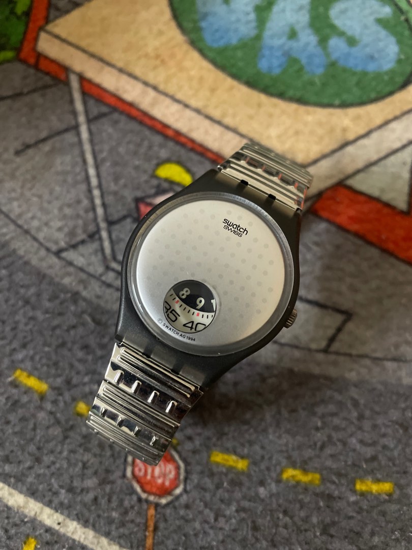 Swatch silver plate, Men's Fashion, Watches & Accessories, Watches on ...