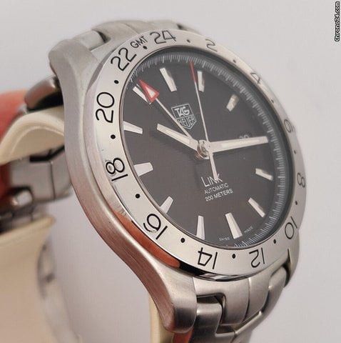 TAG Heuer Link GMT Men s Black Automatic Watch WJF2116.BA0570