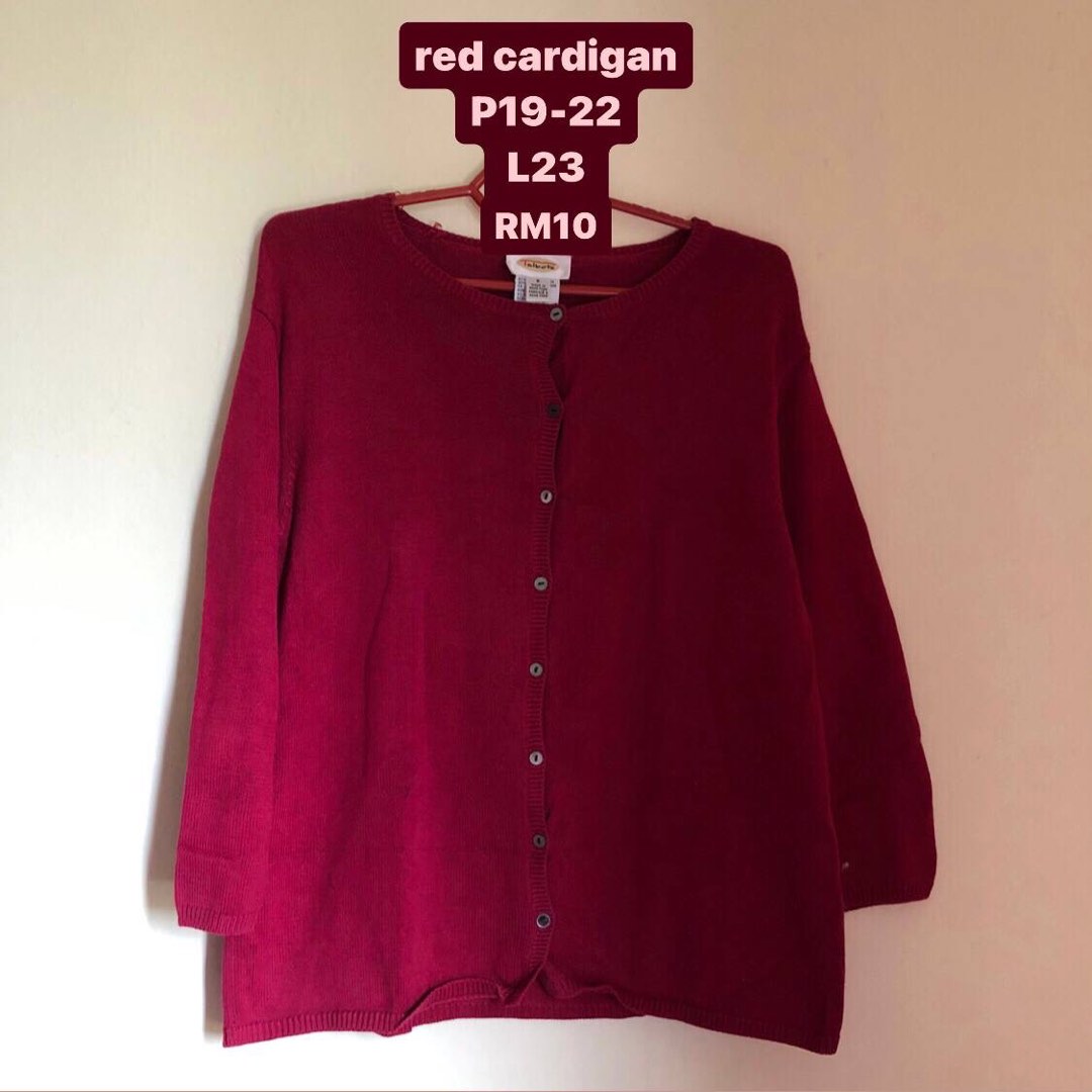 Talbots best sale red cardigan