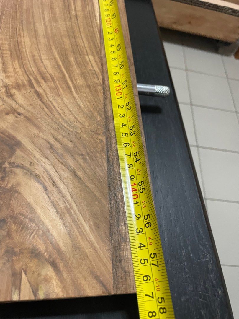 Teak plank desk top or floating shelf Cut yr measurements Floating