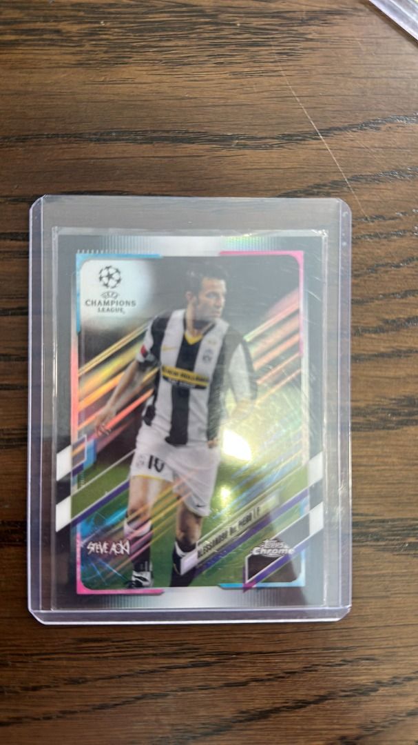 Topps chrome del piero /99, Hobbies & Toys, Toys & Games on Carousell