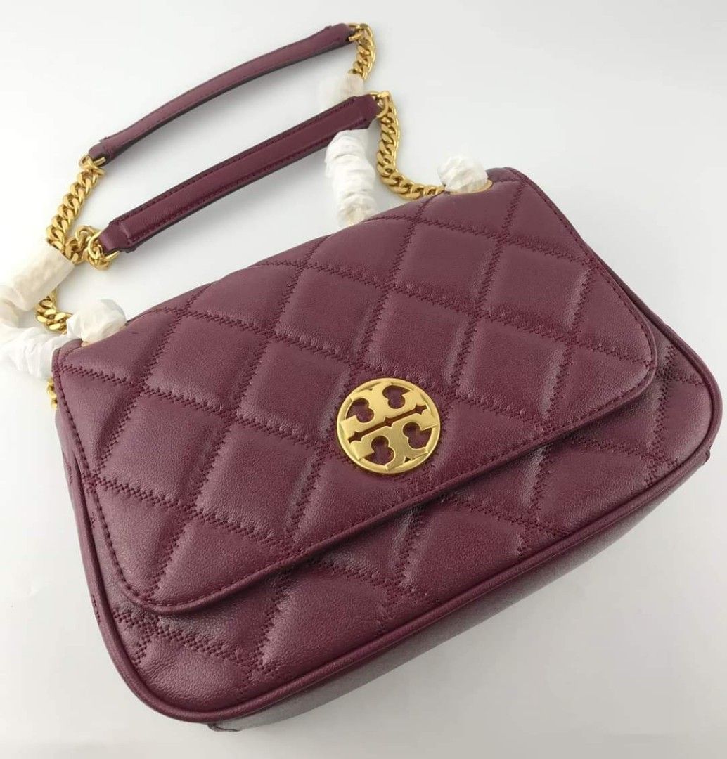 Tory burch floral sling bag, Luxury, Bags & Wallets on Carousell