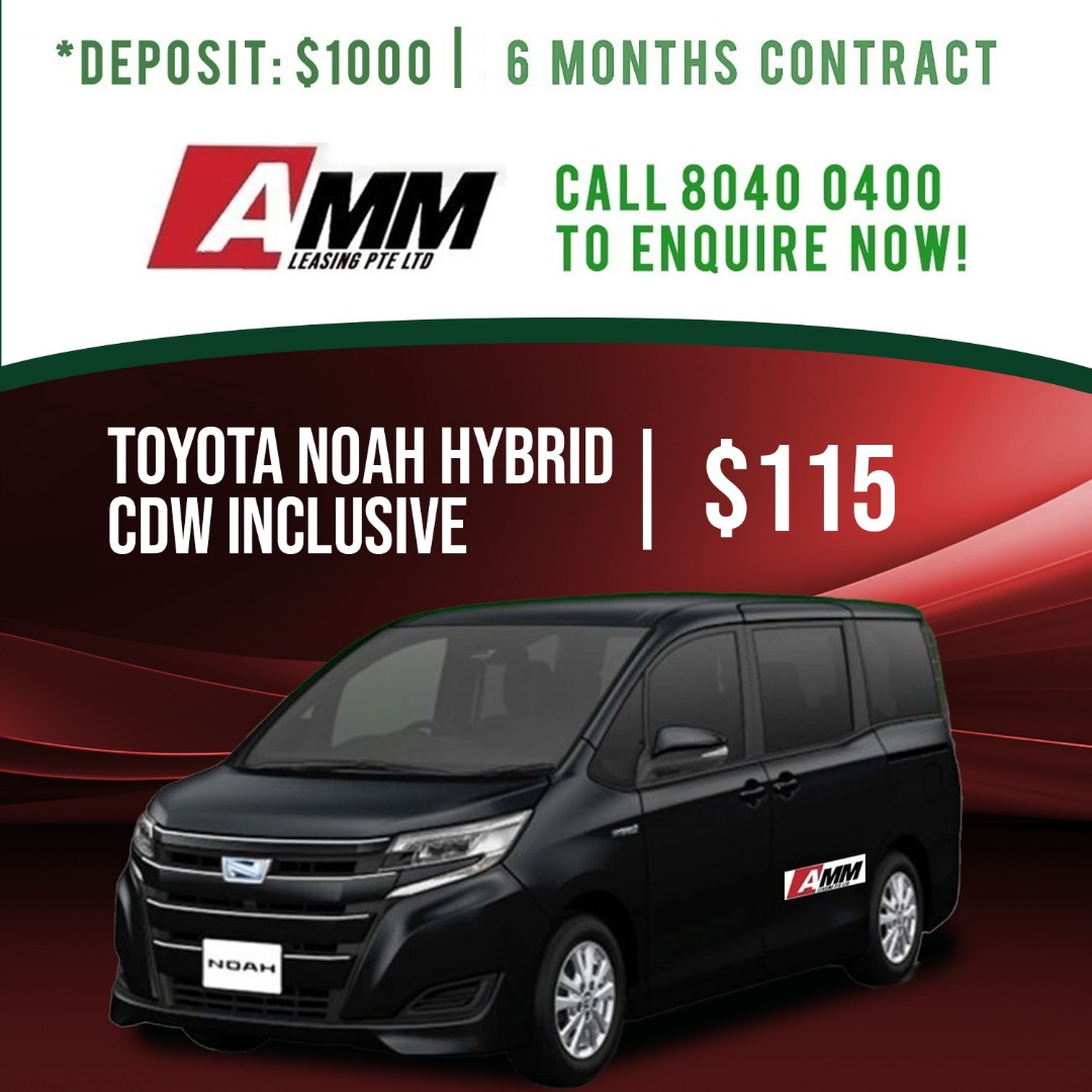 TOYOTA NOAH / VOXY HYBRID 115/day Nett Inclusive CDW, Cars, Car
