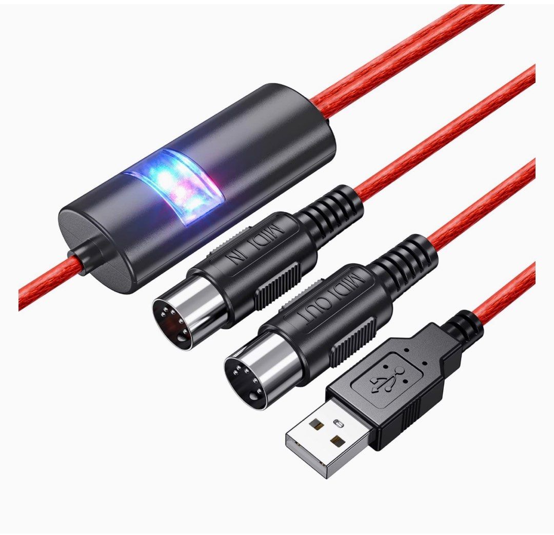 USB MIDI CABLE, Computers & Tech, Parts & Accessories, Cables ...