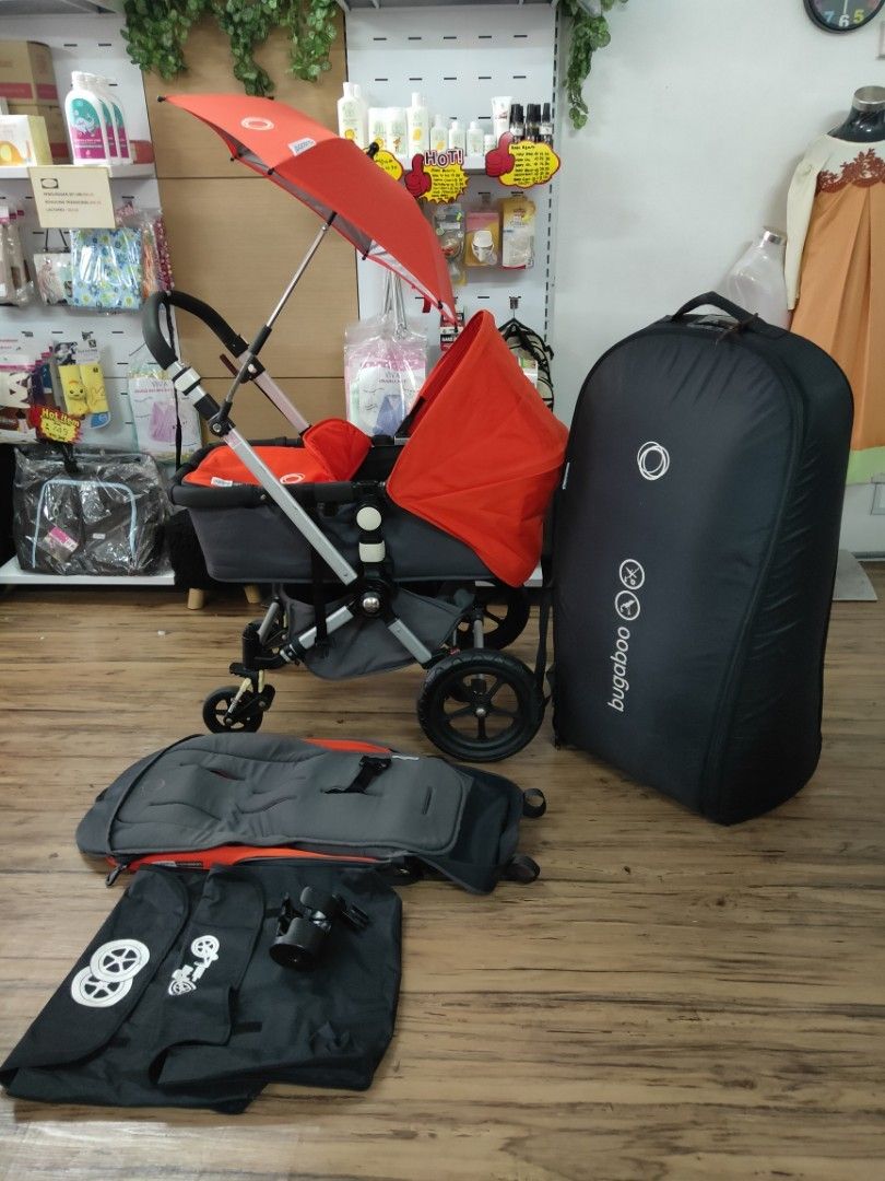 Used Bugaboo cameleon stroller with bassinet parasol stroller