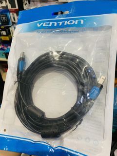 Vention 5M USB-A 2.0 Male to USB-B Male Printer Cable Black VAS-A16-B500
