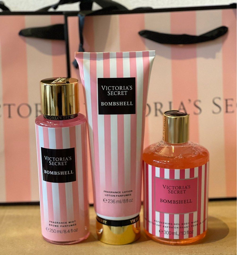欲しいの Victoria Secret Combo Set 3in1 Bombshell, Beauty & Personal ボディミスト