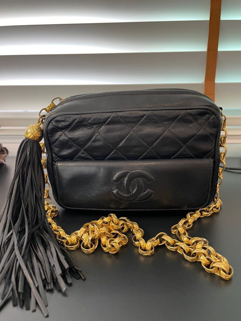 Chanel Camera Bag with 24k Gold Plated Tassel and Bijoux Chain, Women's  Fashion, Bags & Wallets, Cross-body Bags on Carousell