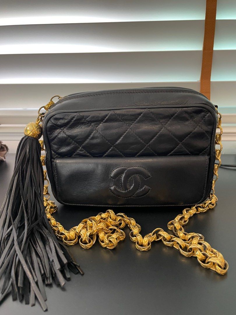 Chanel tassel deals camera bag
