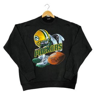 Vtg NFL Mens 2XL Distressed Green Bay Packers Aaron Rodgers Long Sleeve  T-Shirt