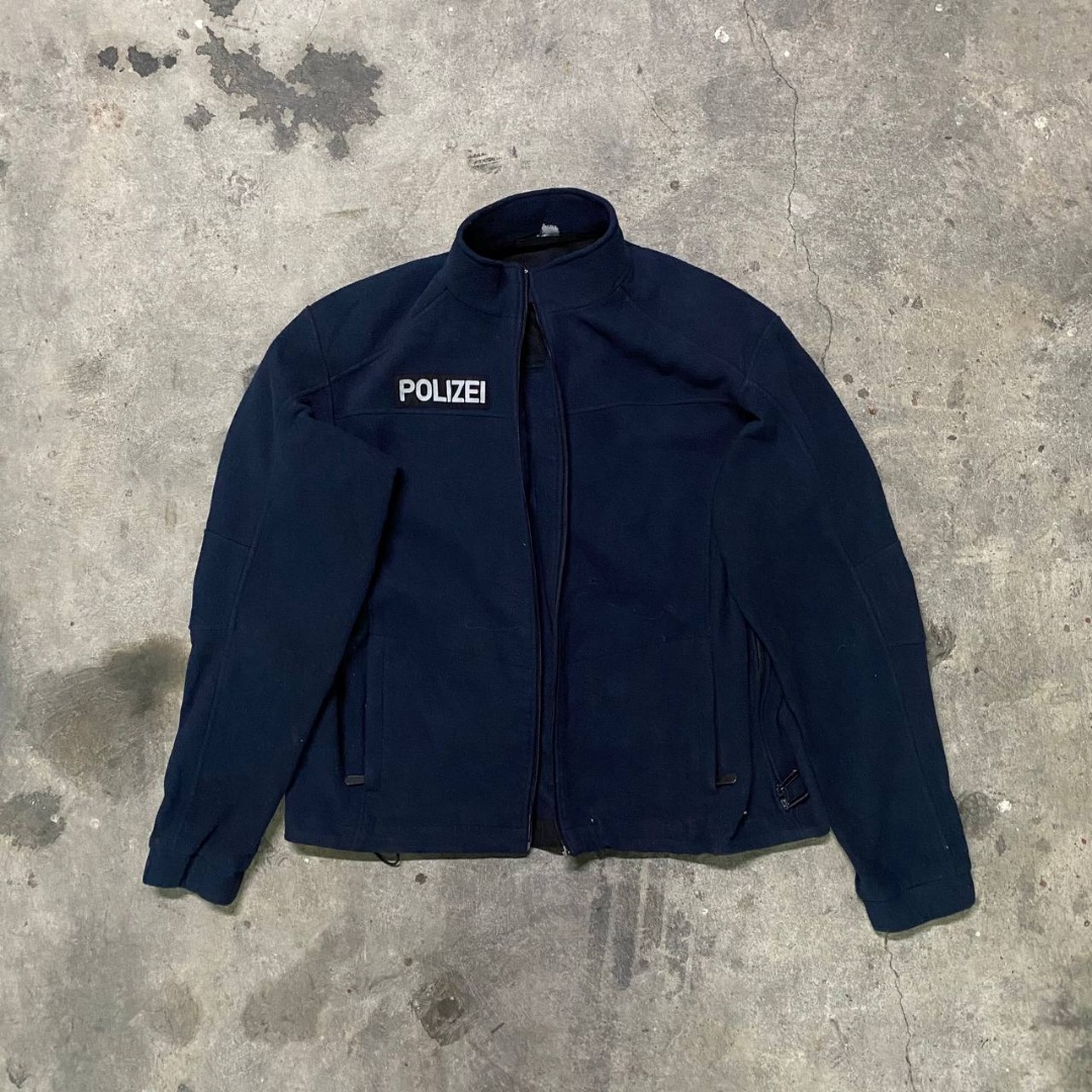Vintage Polizei Fleece Jacket, Men's Fashion, Coats, Jackets and ...