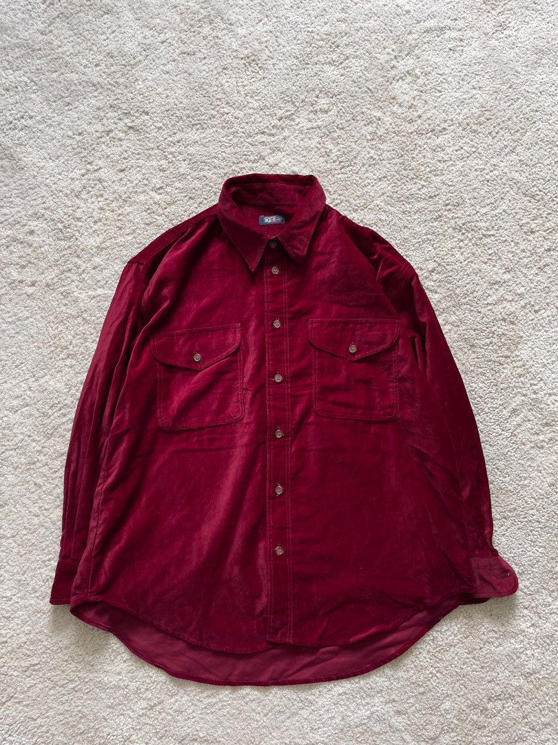 Vintage Suede Shirt, Men&rsquo;s Fashion, Tops & Sets, Formal Shirts on Carousell