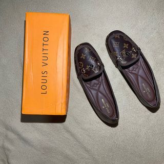 Louis Vuitton LV Men Major Loafer Black Glazed Calf Monogram Canvas - LULUX