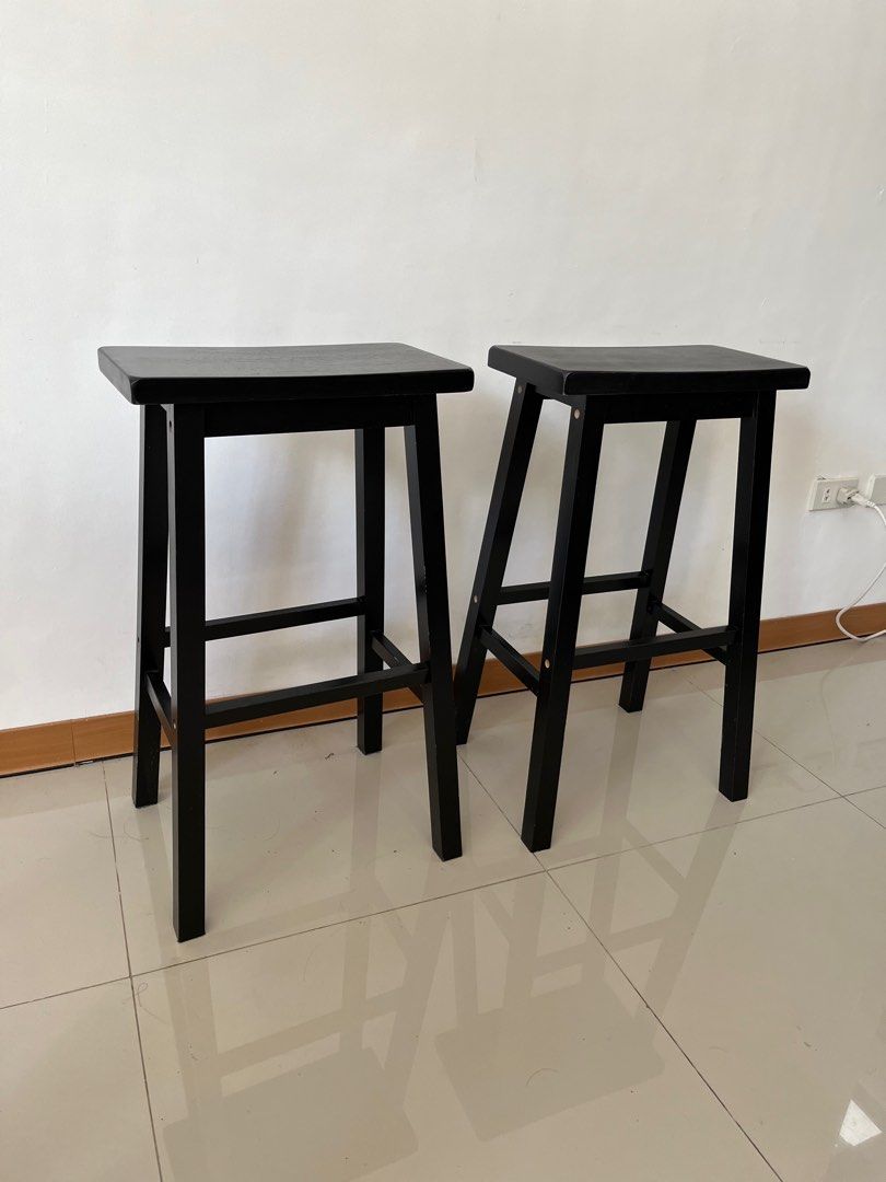 Wooden Bar Stool, Furniture & Home Living, Furniture, Chairs on Carousell