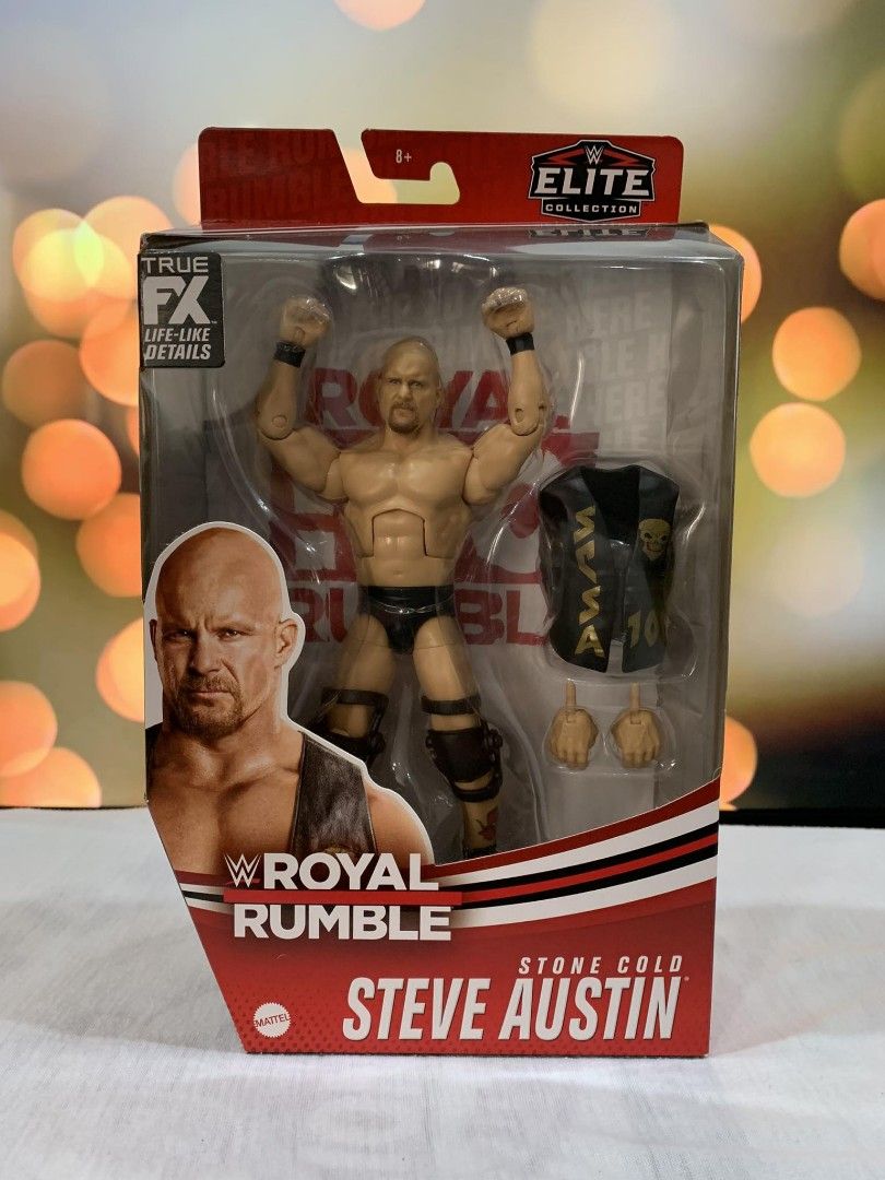 WWE Elite Stone Cold Steve Austin Royal Rumble (Category: Figurines & Statues) located in Rizal. Submitted by darknayt27 (Listing ID 1240966859, Image 1). Description: WWE Elite Stone Cold Steve Austin Royal Rumble • Brand New • Never Opened • What you see is what you get. • Price Negotiable. Send a private message and be nice : ).