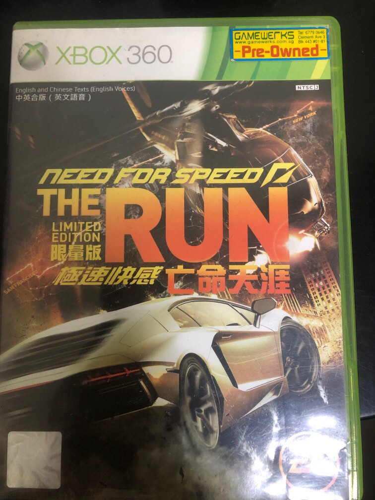 Need For Speed The Run Xbox 360 
