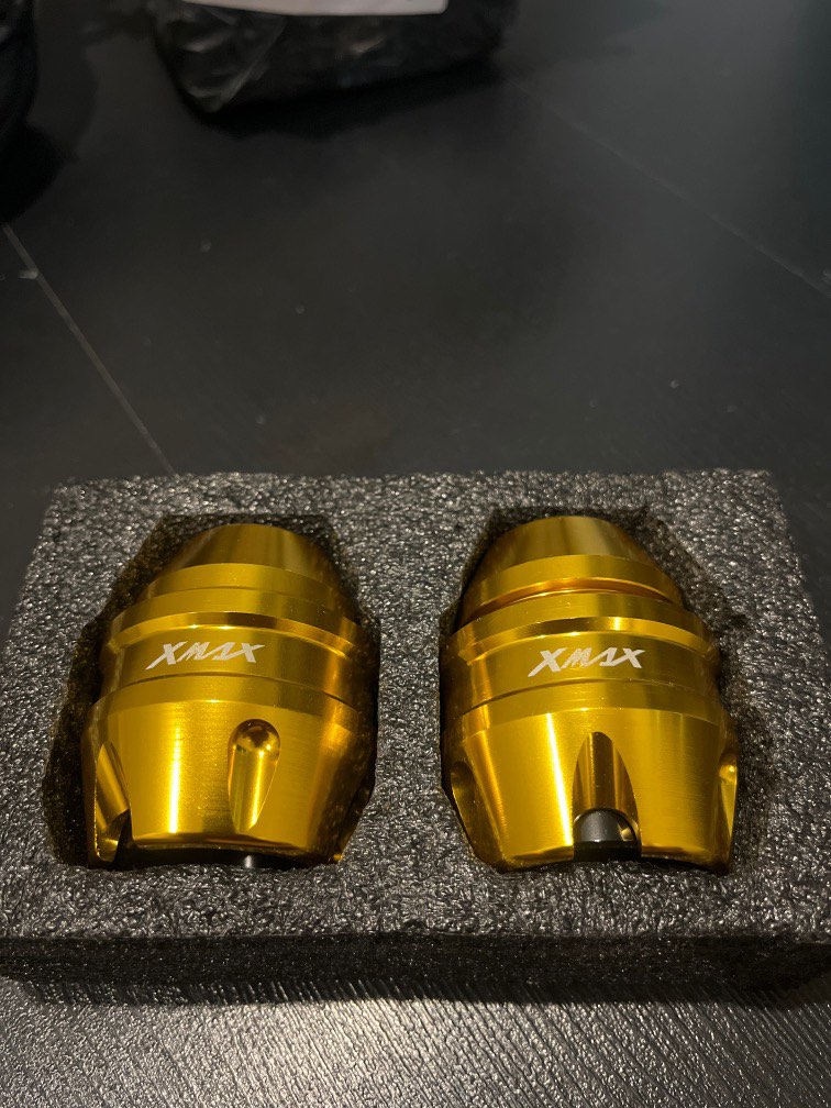 Xmax front fork slider ( Gold), Motorcycles, Motorcycle Accessories on