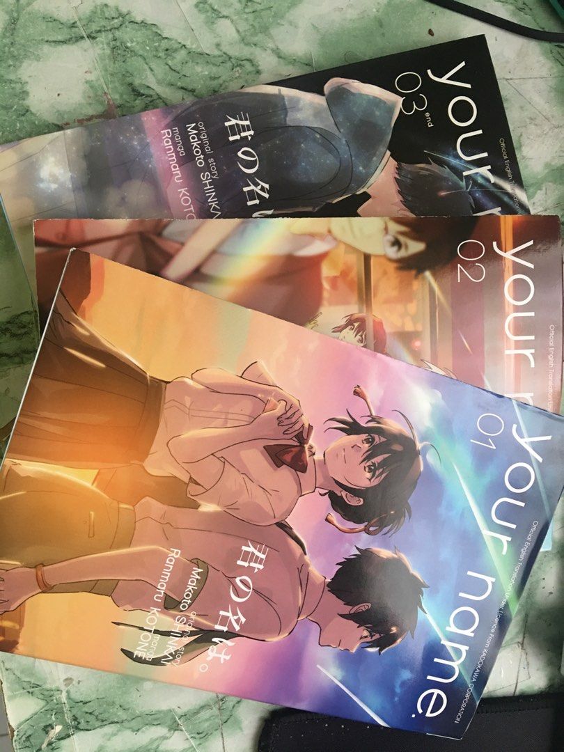 Kimi no na wa Your Name. Comic Manga Book English Version Vol. 1 Vol. 2  Vol. 3