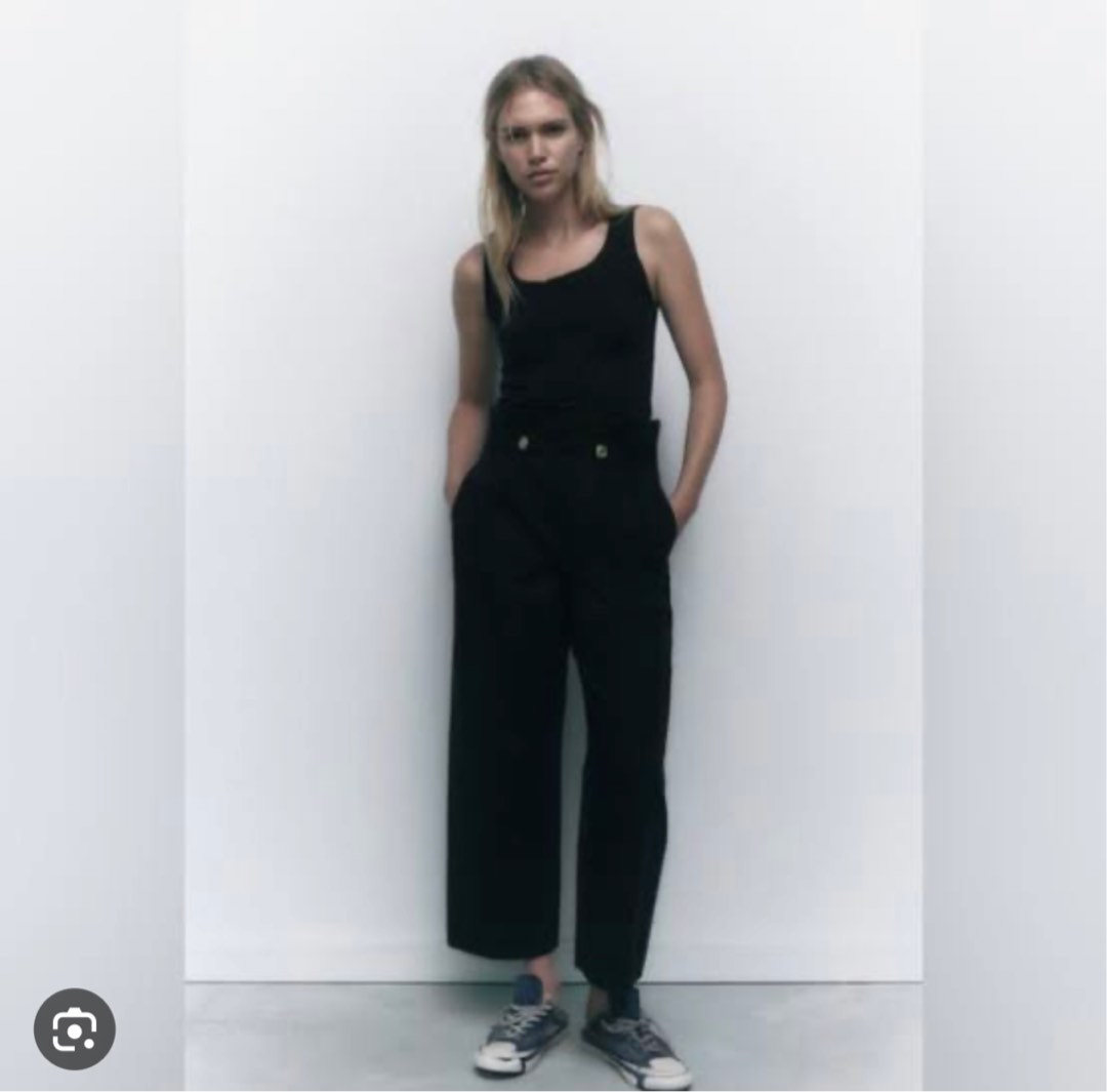 Zara paper bag trousers deals