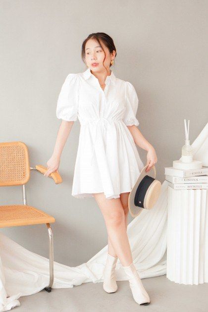 Zara white dress collar Clearance