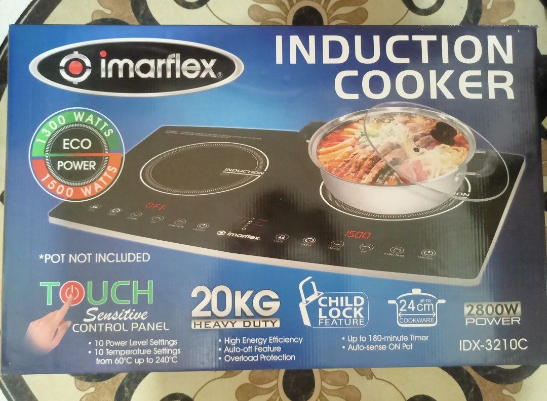 2 Burner Induction Cooker Idx 3210c Imarflex 2 Burner Induction Cooker Tv And Home Appliances 0223