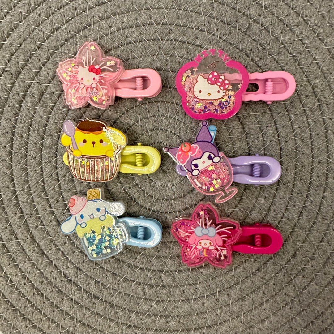 3. Sanrio Inspired Confetti Hair Clips, Women's Fashion, Watches