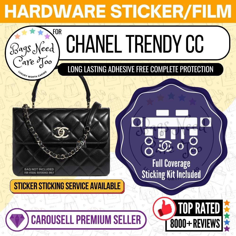 Chanel Trendy CC Flap Bag Hardware Protective Sticker Full Coverage Bespoke Fitting Seal Film Ready Stock