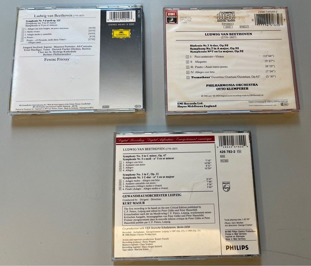 古典名盤 Classical Conductor CDs Otto Klemperer Kurt Masur Ferenc