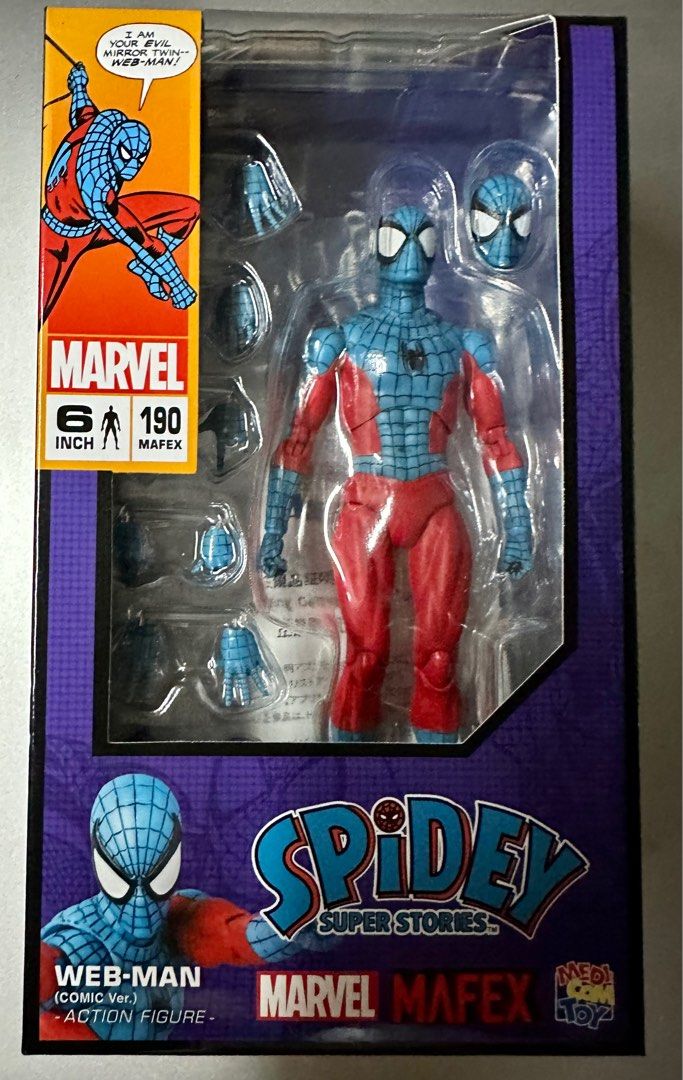 全新日版未開Marvel Medicom Toy Mafex webman spider-man