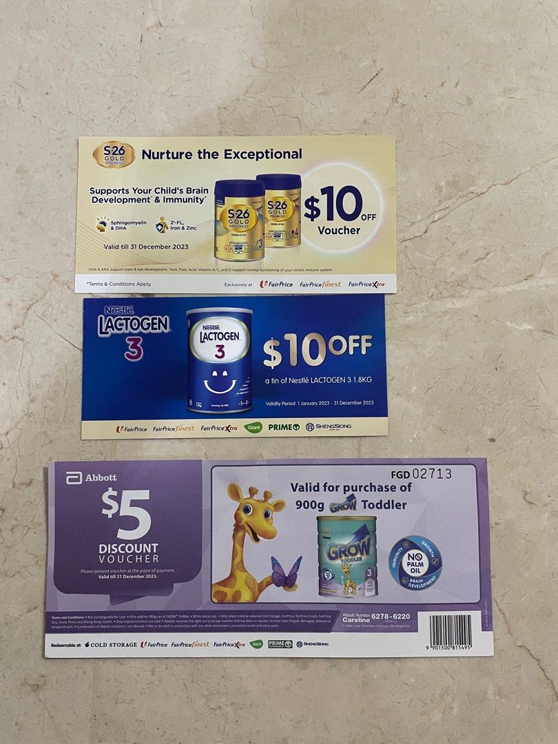 Abbott grow s26 lactogen formula milk powder Vouchers, Tickets