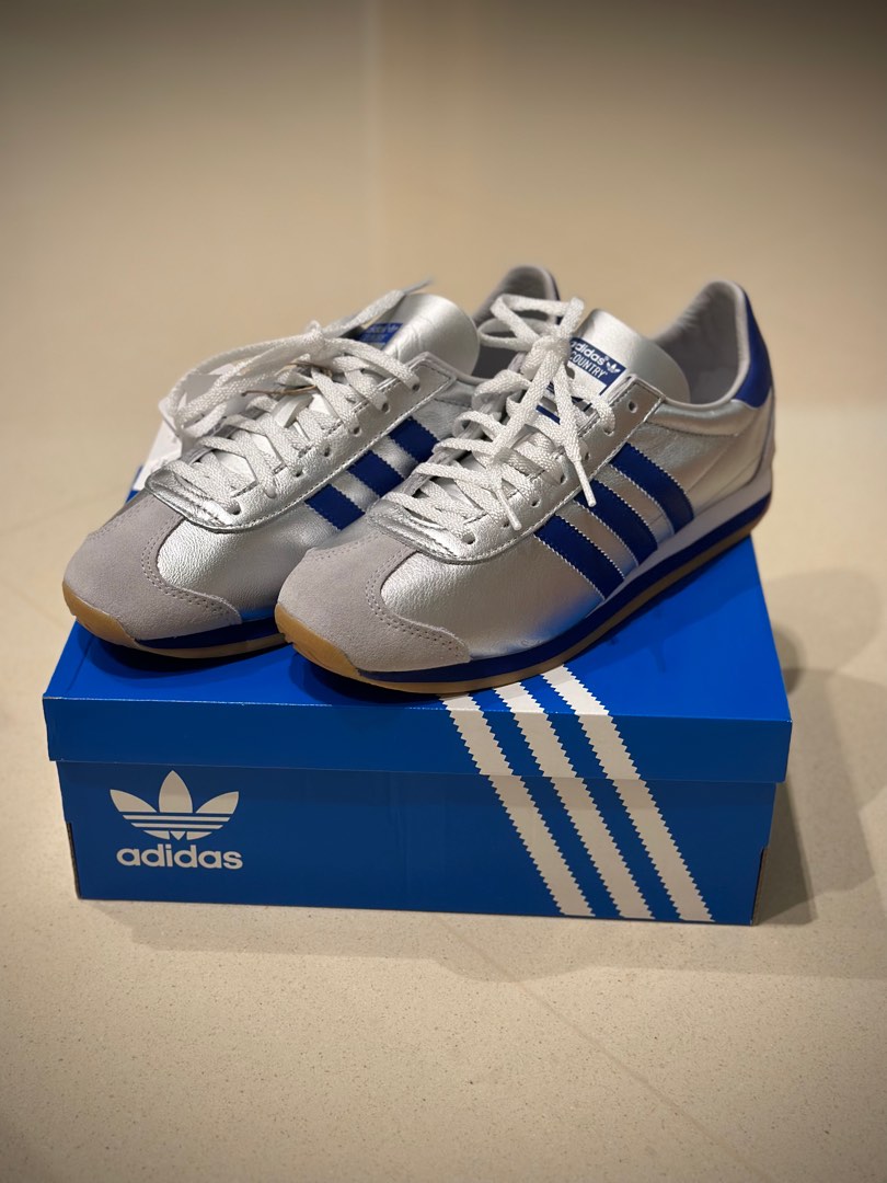 Adidas Country OG blue silver Men s Fashion Footwear