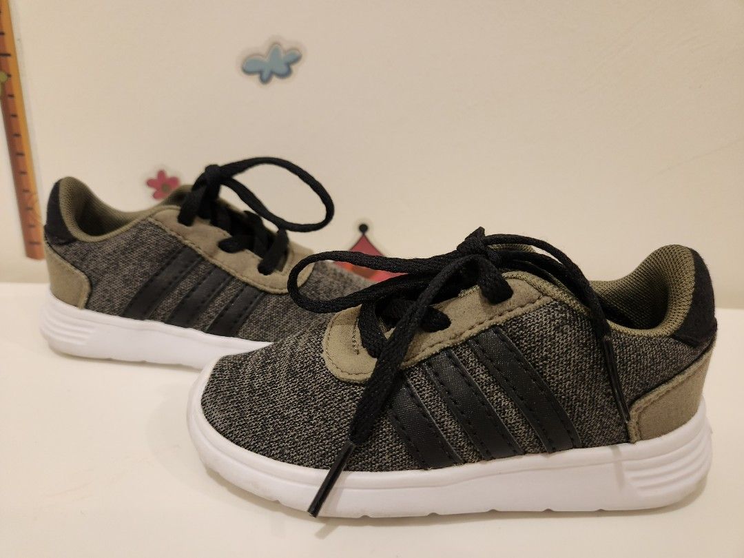 Adidas Kids Shoes Green and Black UK Size 6K Babies Kids