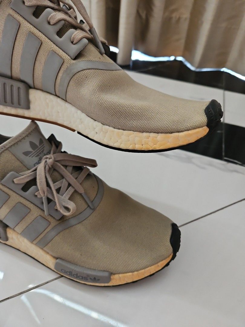 Adidas NMD grey Men size US9 / 42 ⅔ (outsole 29.5cm), Fesyen Pria, Sepatu ,  Sneakers di Carousell