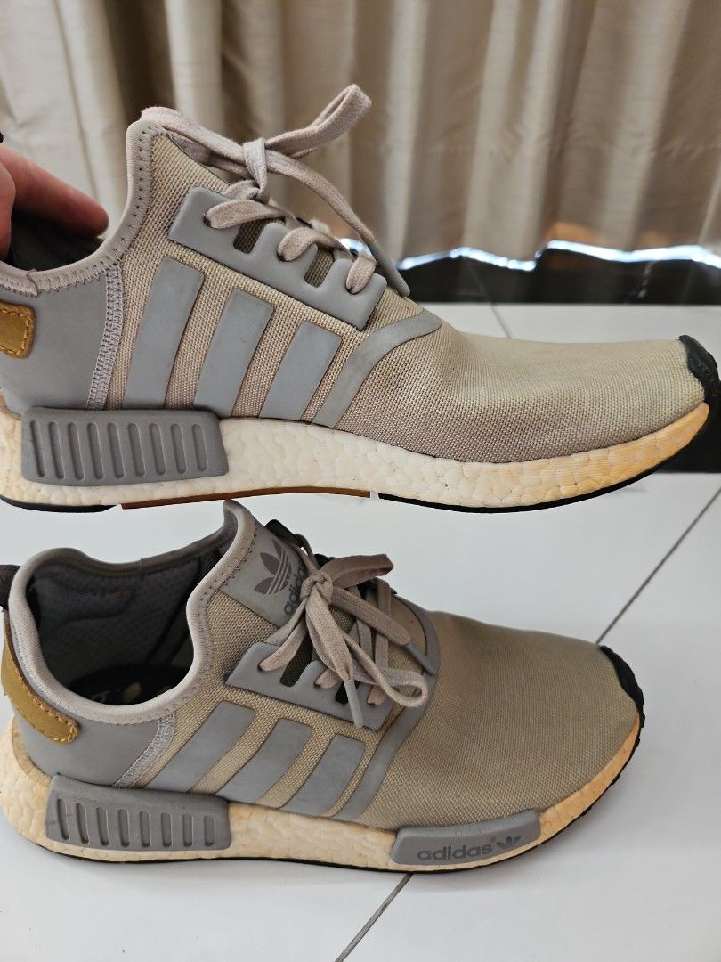 Adidas NMD grey Men size US9 / 42 ⅔ (outsole 29.5cm), Fesyen Pria, Sepatu ,  Sneakers di Carousell