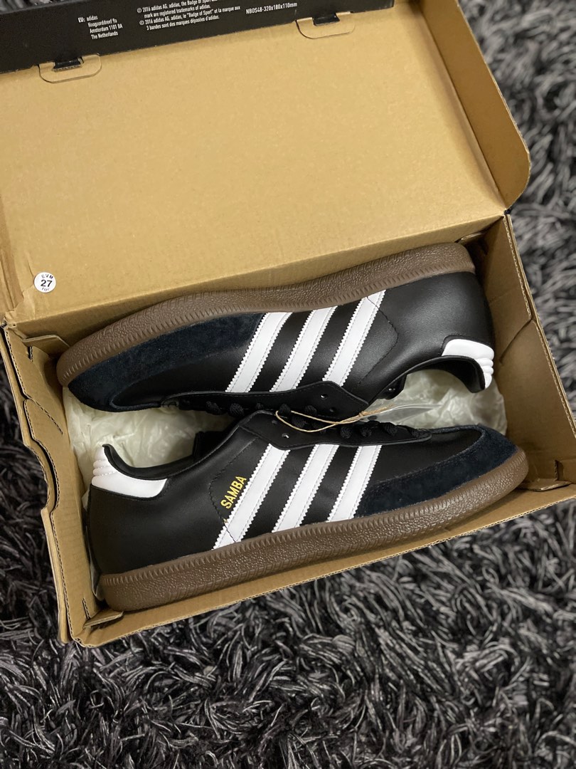 Adidas Samba Classic Black Gum Short tongue