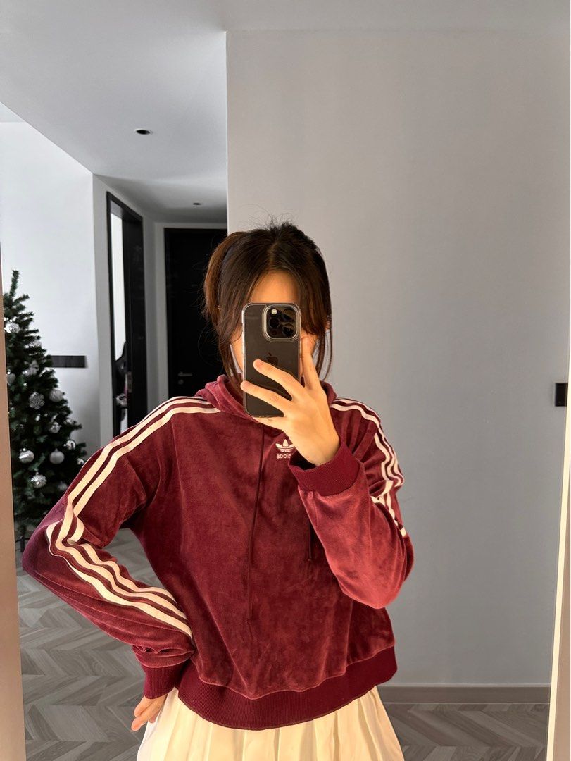 Adidas online velvet jumper