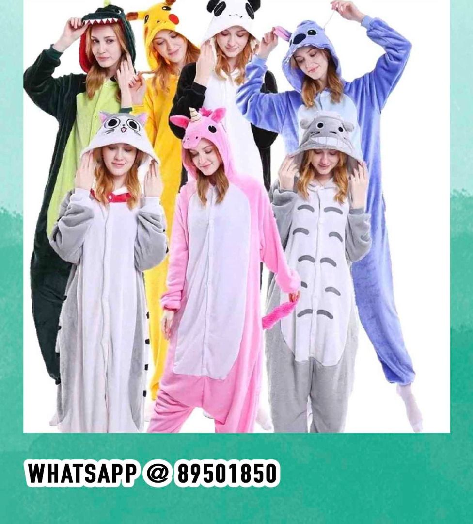 Women Animal Onesies For Adults Sleepwear Pajamas Men One Piece Cosplay  Costume Christmas Birthday Gift